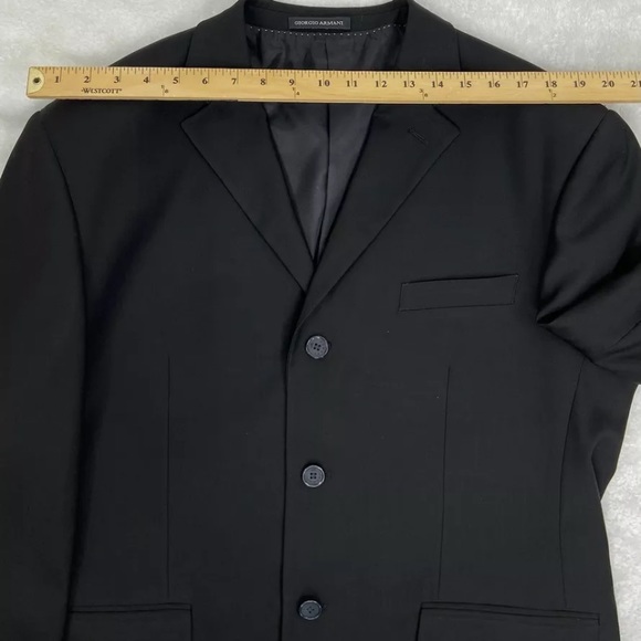 Giorgio Armani Le Collezioni Wool Jacket Black Italian size 54 - Picture 7 of 12